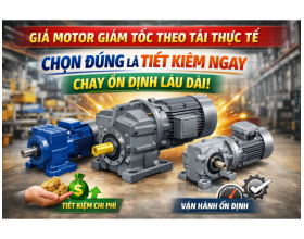 Giá Motor Giảm Tốc Theo Tải Thực Tế – Chọn Đúng Là Tiết Kiệm Ngay, Chạy Ổn Định Lâu Dài