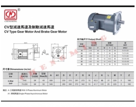 Motor giảm tốc 2.2kw 10s cv40