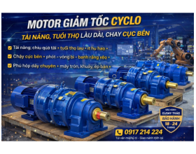 Motor Giảm Tốc Cyclo – Tải Nặng, Tuổi Thọ Lâu Dài, Chạy Cực Bền