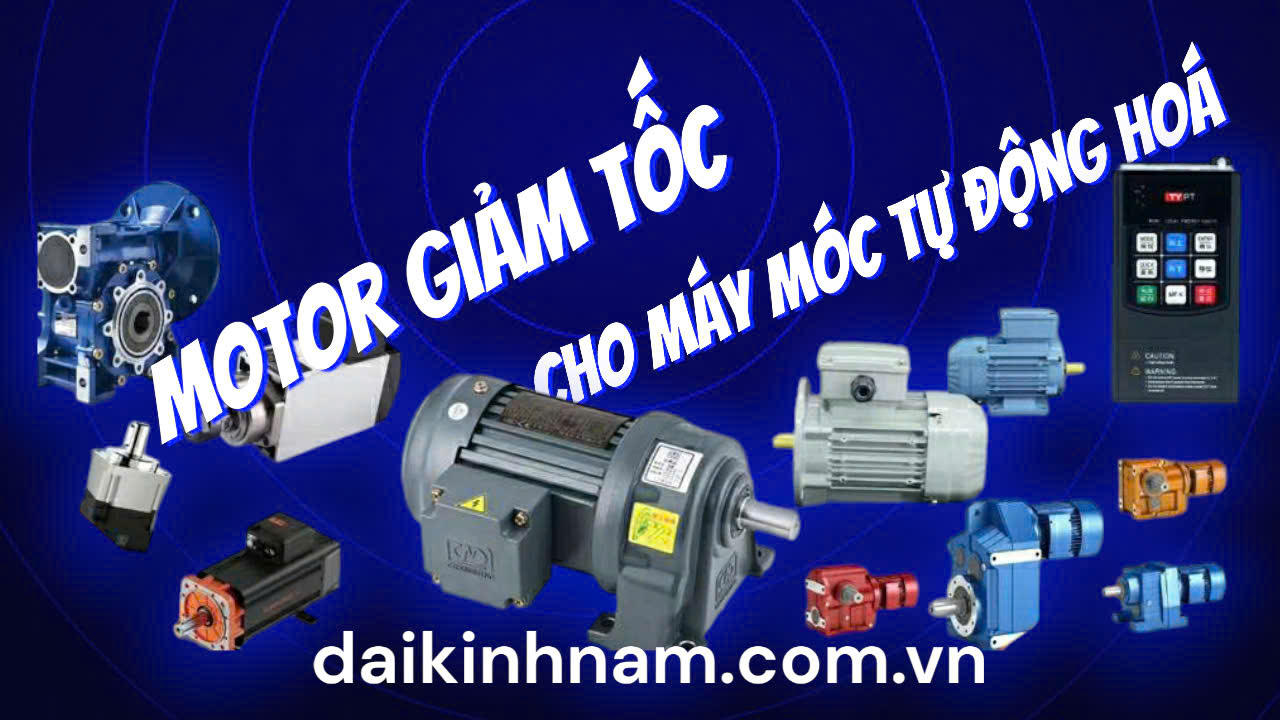 motor giảm tốc cho máy móc tự động hoá